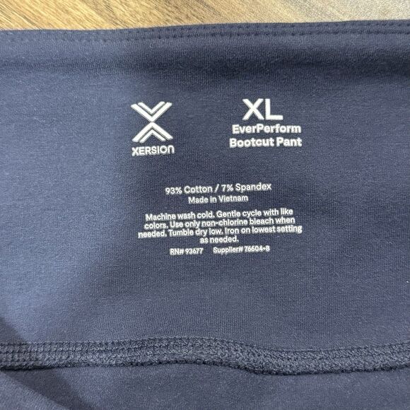 NWT Xersion Ever perform Bootcut Legging Quick Dri  Size XL Navy Blue Platoon - Picture 5 of 7
